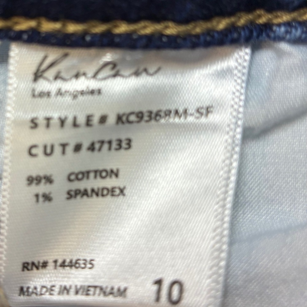 Kancan High Rise Wide Leg Flare Light Wash Trouser Jeans Size 10 - Picture 7 of 11